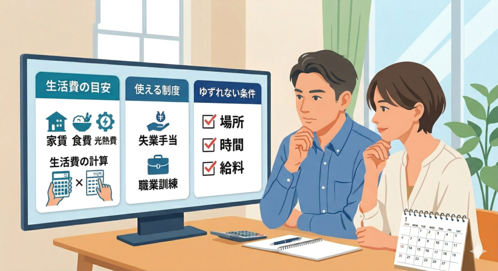 4. 転職活動に必要なお金と生活費、ゆずれない条件を整理する