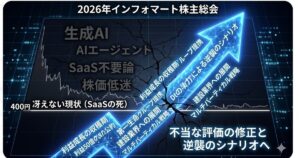 インフォマート2026年株主総会｜営業益50億の公約とSaaSの逆襲