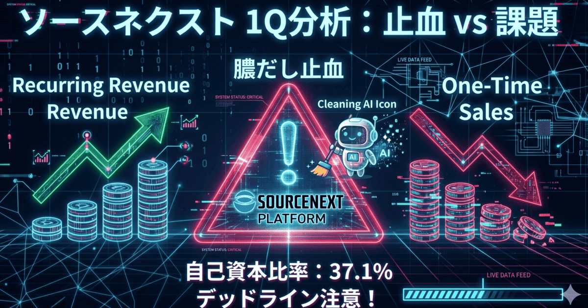 ソースネクスト決算分析｜2026年12月期1Qから見た現在地 