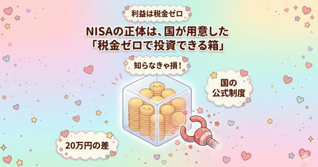 NISAって何?「税金ゼロで投資できる箱」のこと