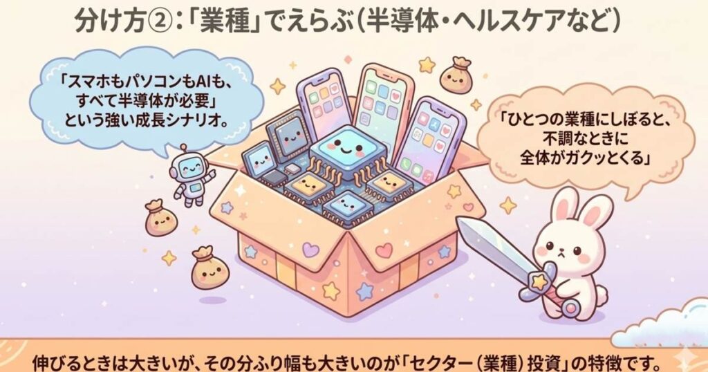 業種でえらぶ|半導体やヘルスケアなど
