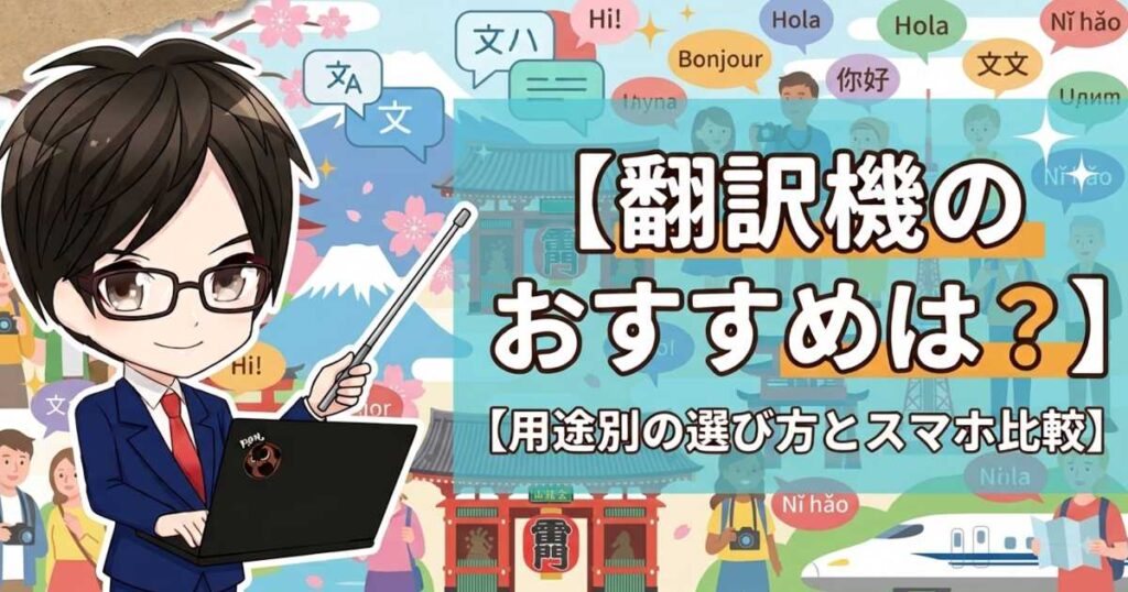 翻訳機のおすすめは？｜用途別の選び方とスマホ比較【2026】