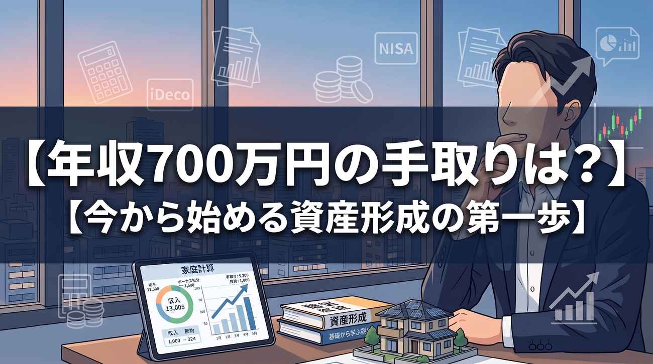 年収700万円の手取りはいくら?今から始める資産形成の第一歩