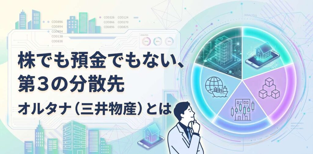 オルタナ（三井物産）とは｜株でも預金でもない第3の分散先