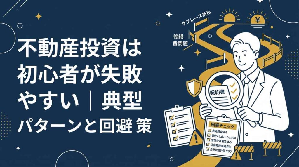 不動産投資は初心者が失敗しやすい|典型パターンと回避策