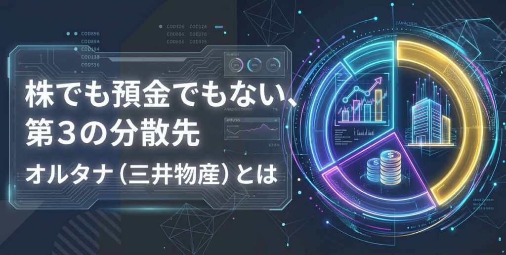 オルタナ(三井物産)とは|株でも預金でもない第3の分散先