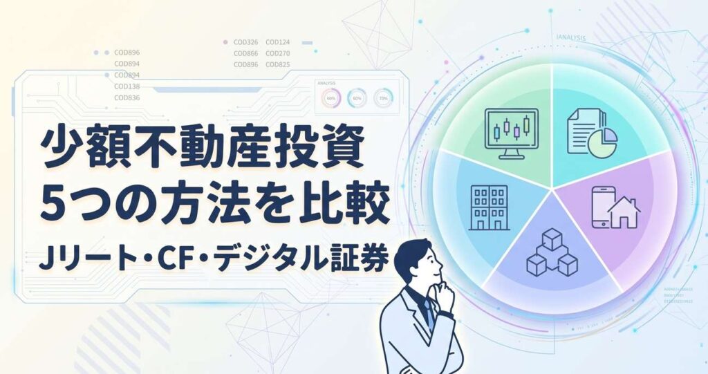 少額不動産投資5つを比較｜NISA・税金・換金性で選ぶ【2026年】