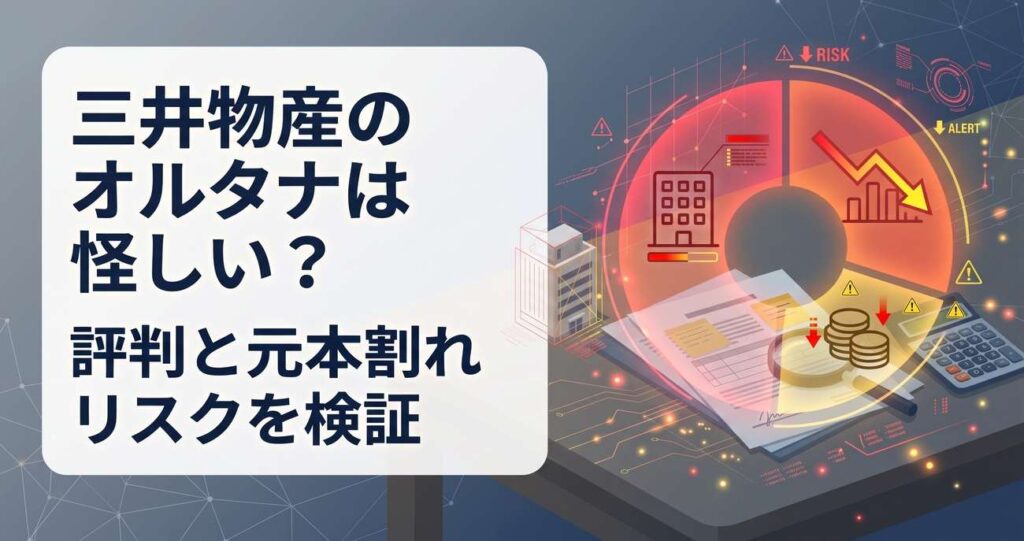 三井物産のオルタナは怪しい？評判と元本割れリスクを検証
